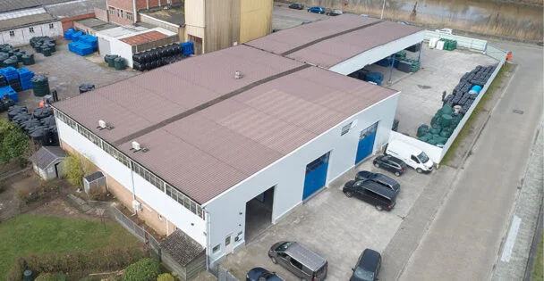 Bollaert bedrijfspand - dronefoto